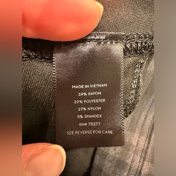 Simply Vera Vera Wang Stretch Skinny Plaid Dress Pant, Black/Gray/Purple, Size M - Picture 5 of 6